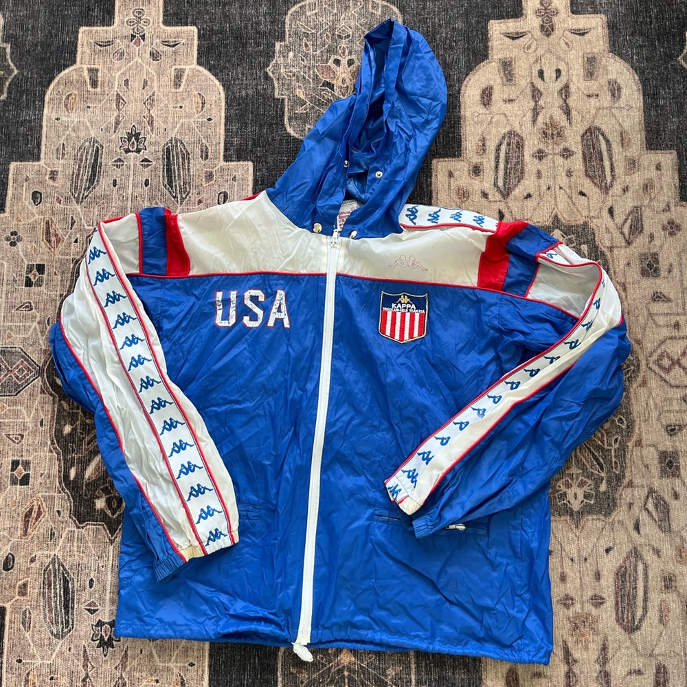 Vintage 90s Kappa Team USA Track and field sport jacket